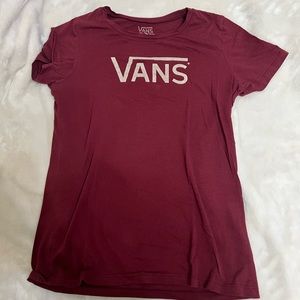 Vans shirt burgundy